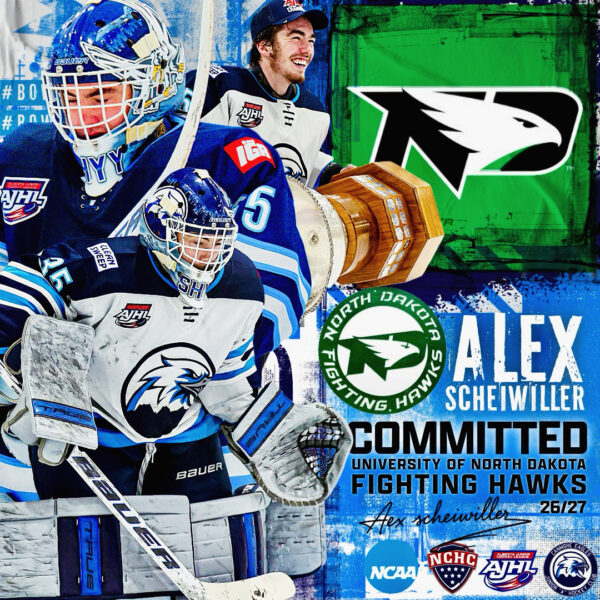 Scheiwiller Commits to the North Dakota Fighting Hawks Division 1